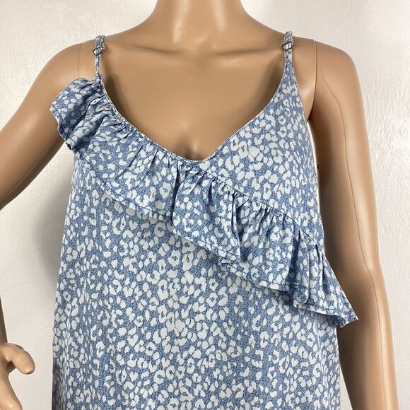 Jak & Rae white and blue sleeveless midi sundress size S - Picture 2 of 10